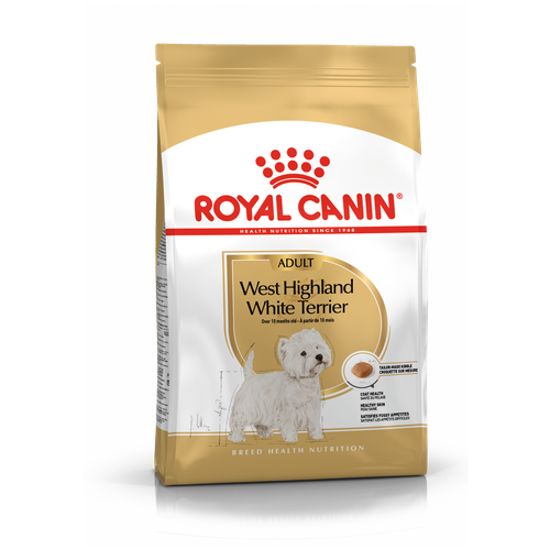 Сухой корм Royal Canin West Highland White Terrier Adult для  взрослых собак породы Вест-Хайленд-Уайт-Терьер от 10 месяцев до 12 лет, 1,5 кг