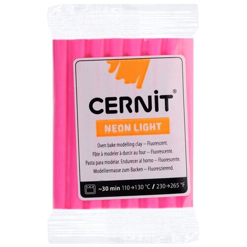 CE0930056 Пластика полимерная запекаемая 'Cernit 'NEON' неоновый 56 гр. (922 неон-розовый)