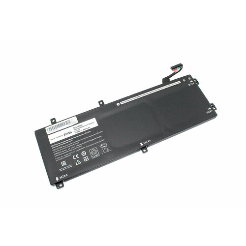 Аккумуляторная батарея для ноутбука Dell Precision 5510 (H5H20) 11.55V 4800mAh OEM new laptop palmrest upper case with touchpad keyboard for dell xps15 9550 9560 9570 precision 5510 5520 5530 0jk1fy 0kyn7y