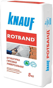 Штукатурка для внутренних работ универсальная гипсовая Knauf Rotband 5 кг.
