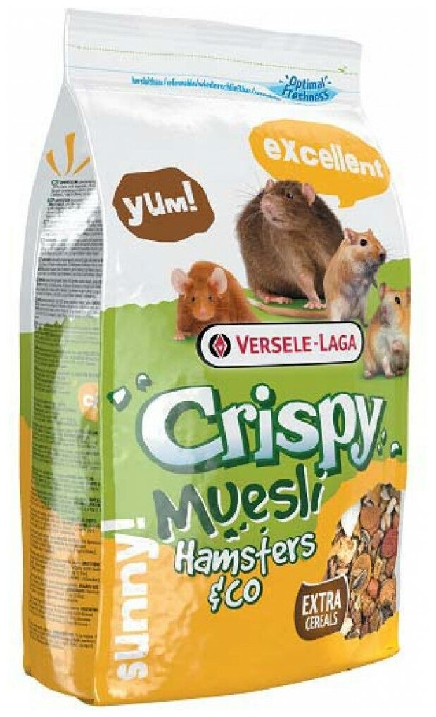 Корм для хомяков, крыс и мышей Versele-Laga Crispy Muesli Hamsters & Co ...