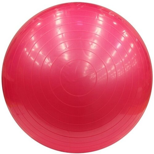 фото Мяч кнр для фитнеса, малиновый, 75 см, в пакете (141-217g)