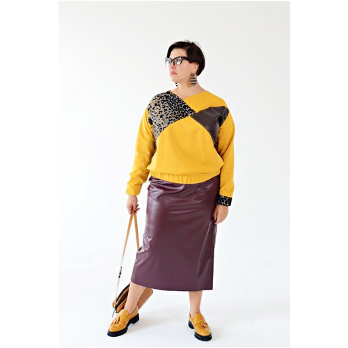 фото Миллена шарм oversize юбка женская базовая марсала эксклюзивный дизайн 54р-р (48-58 размерный ряд)