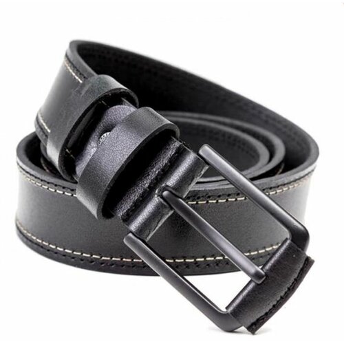 фото Ремень макей, натуральная кожа, для мужчин, длина 130 см., черный