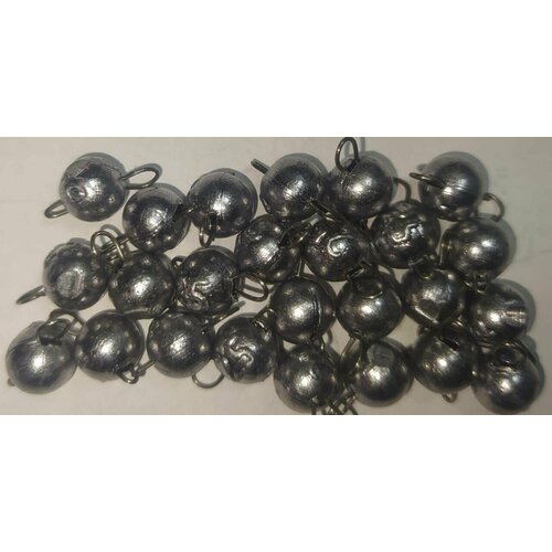 фото Грузила для рыбалки чебурашка набор 25 штук 2.5 грамма без бренда