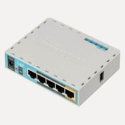 Изображение товара Wi-Fi роутер MIKROTIK hAP, N300, белый [rb951ui-2nd]
