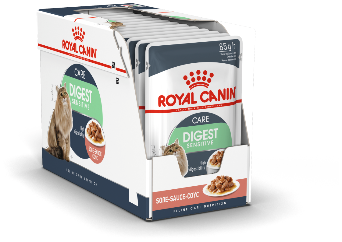 Влажный корм для взрослых кошек Royal Canin Digest Sensitive (Дайджест Сенситив) с чувствительным пищеварением, соус, 28 х 85г - фотография № 10