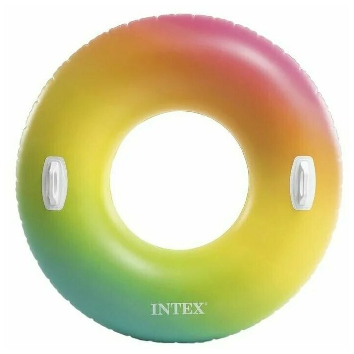 INTEX Круг для плавания «Цветной вихрь», d=122 см, от 9 лет, 58202EU INTEX