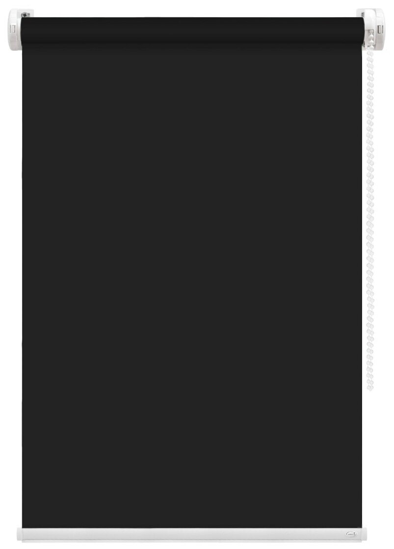 Рулонная штора FixLine BASIC 75х180 см, черный - фотография № 1