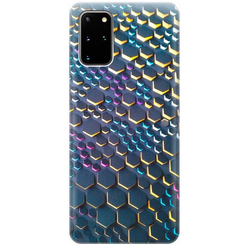 фото Re:pa накладка transparent для samsung galaxy s20+ с принтом "графитовые соты"