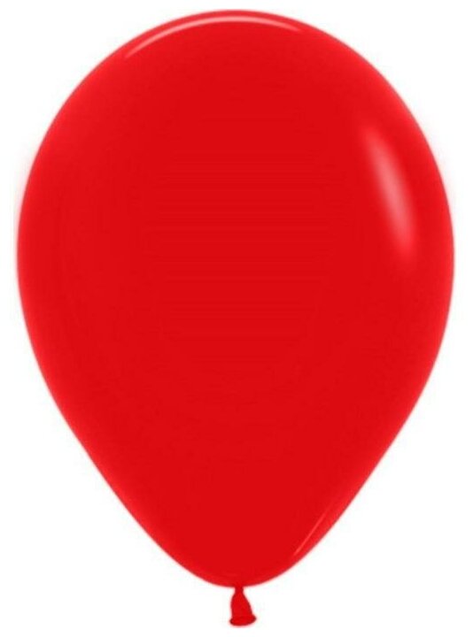 Воздушные шары 12", пастель, набор 50 шт, цвет красный