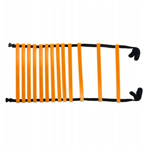 Лестница для тренировок ЛК-6, длина 6 м, ширина 51 см, пластик, полиэстер, оранжево-черный