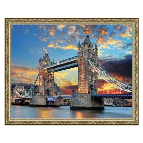 Алмазная мозаика Мост 40x50 см