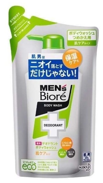 Гель для душа Biore Mens deodorant противовоспалительный, 380 мл