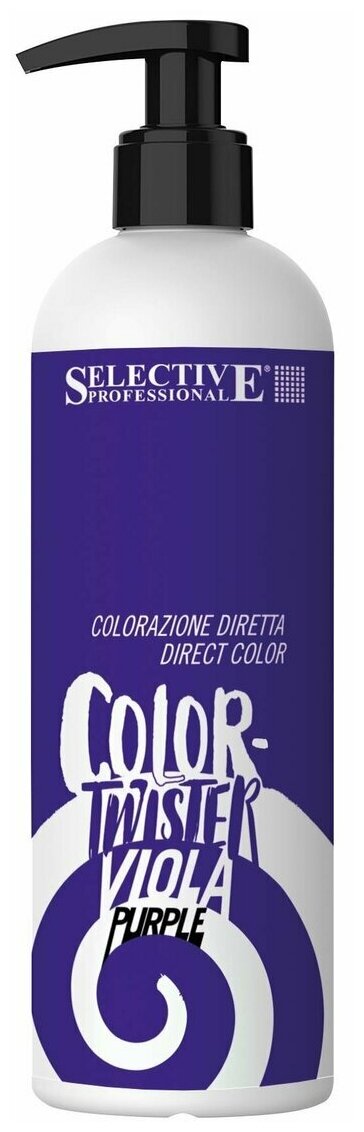 Selective, Ухаживающая краска для волос прямого действия, Фиолетовый Color-Twister, 300 мл