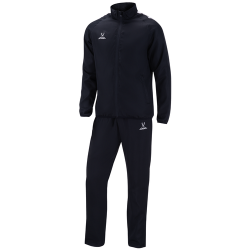 фото Костюм спортивный jögel camp lined suit, черный/черный/белый, детский размер yl jogel