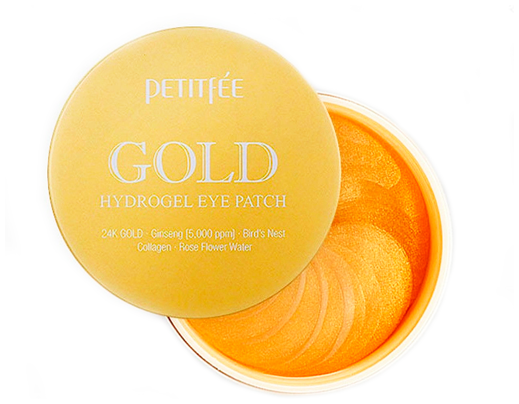 Petitfee Патчи для глаз гидрогелевые с золотом Gold Hydrogel , 60*1,4 г (Petitfee, ) - фото №3