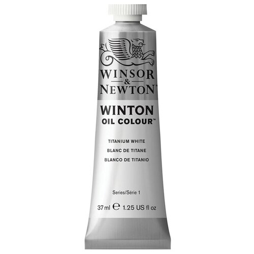 Комплект 3 шт, Краска масляная художественная Winsor&Newton Winton, 37мл, туба, белила титановые