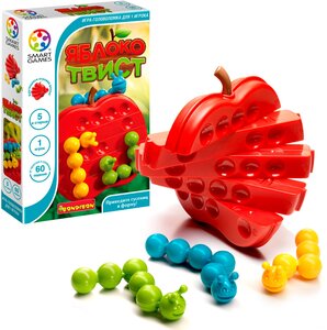 Настольная логическая игра головоломка Яблоко Твист Bondibon развивающая игрушка с шариками для детей в дорогу