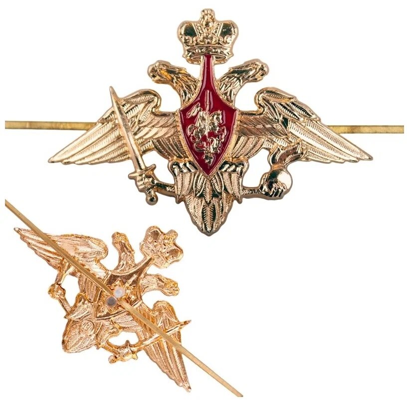 Эмблема на тулью фуражки Сухопутные войска (нового образца)