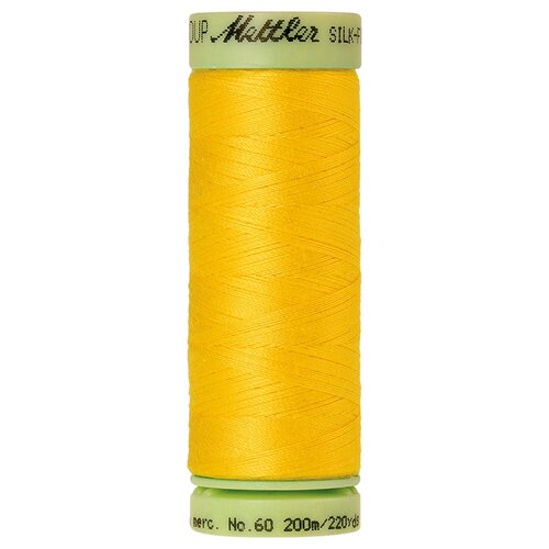 Нить для машинного квилтинга SILK-FINISH COTTON 60, 200 м 100% хлопок 2263 Vibrant Yellow ( 9240-2263 )