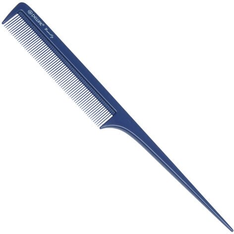 Расческа Dewal Beauty с пластиковым хвостиком синяя 20,5см DEWAL BEAUTY MR-DBS6104