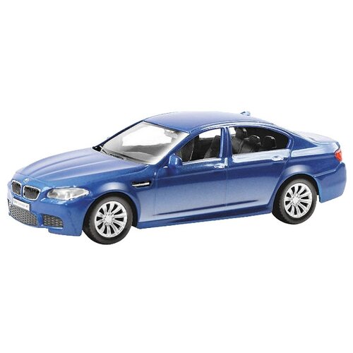 Машинка металлическая Uni-Fortune RMZ City 1:43 BMW M5 без механизмов, 2 цвета (синий белый), 10,10х3,83х3,01 см 444003BLU