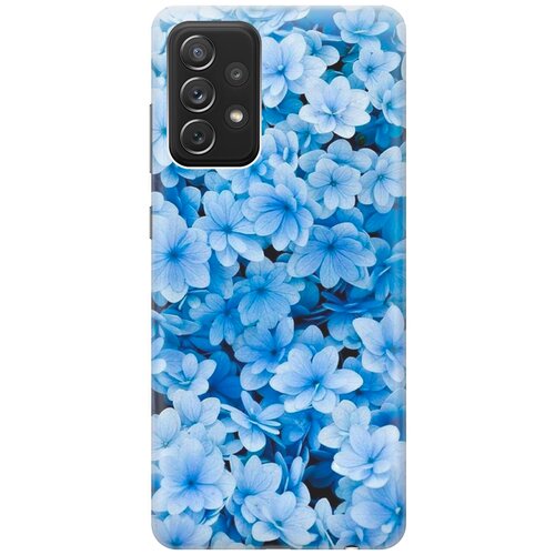 RE: PA Накладка Transparent для Samsung Galaxy A72 с принтом Голубые цветочки re pa накладка transparent для samsung galaxy j8 2018 с принтом голубые цветочки