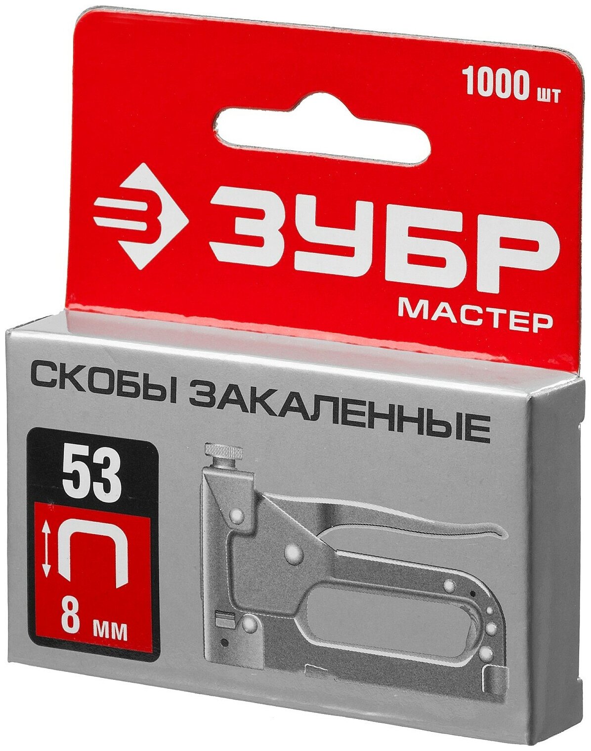 Скобы ЗУБР 31625-08 тип 53 для степлера