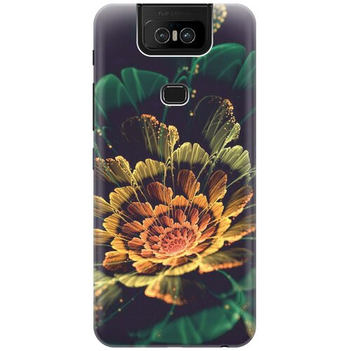 фото Re:pa накладка transparent для asus zenfone 6 zs630kl с принтом "красивый цветок"