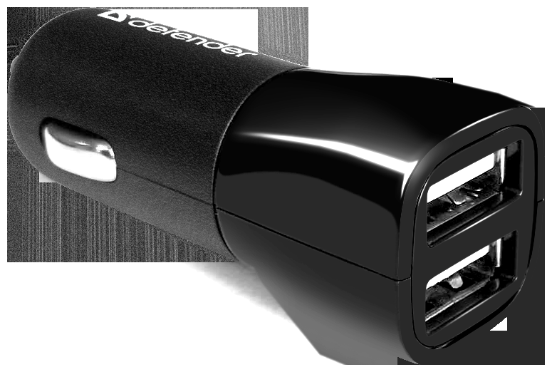 Автомобильное зарядное устройство DEFENDER ECA-24 2xUSB, 2xUSB, 1.2A, черный - фото №7
