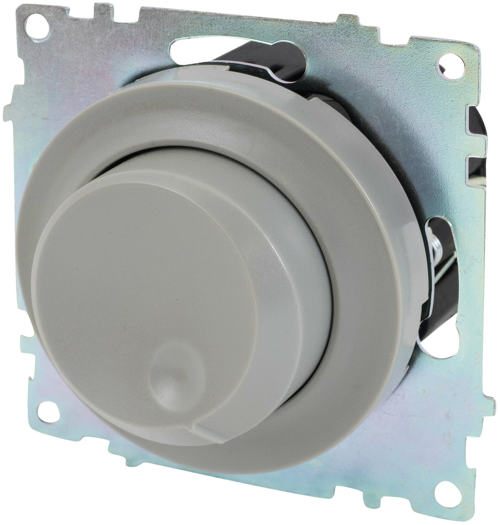 Диммер Светорегулятор OneKeyElectro 600 W для ламп накаливания и галогенных ламп, цвет серый - фотография № 3