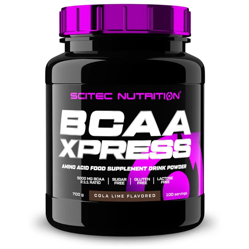 фото Bcaa scitec nutrition xpress, кола-лайм, 700 гр.