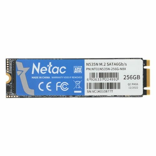 Накопитель SSD Netac SATA III 256Gb NT01N535N-256G-N8X N535N M.2 2280 - фотография № 5