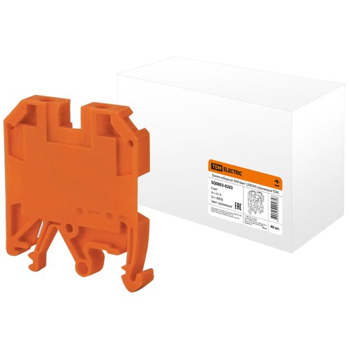 Зажим наборный ЗНИ-6мм2 (JXB50A) оранжевый TDM Electric (SQ0803-0203)