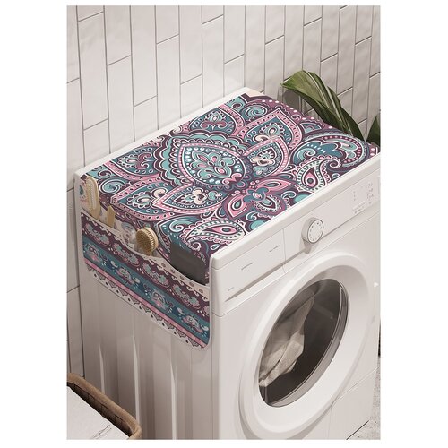 фото Органайзер для хранения "узорчатый лотос" на стиральную машину, 45x120 см ambesonne