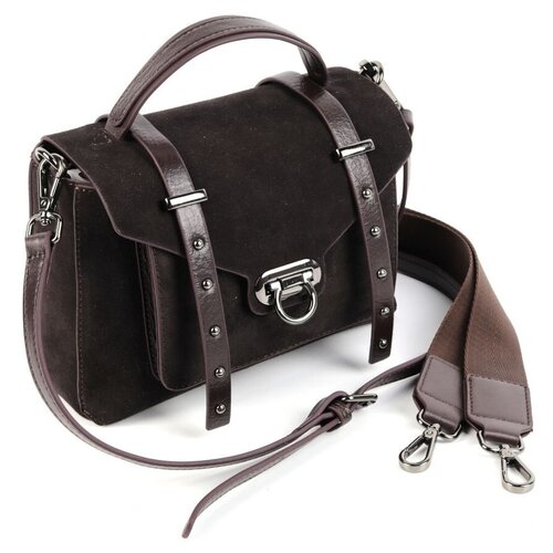 фото Женская кожаная сумка decorattra 9902-2 дарк кофе decoratta