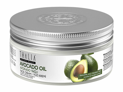 THALIA NATURAL BEAUTY Avocado Oil Face Cream Крем для лица с маслом авокадо увлажняющий, 100 мл