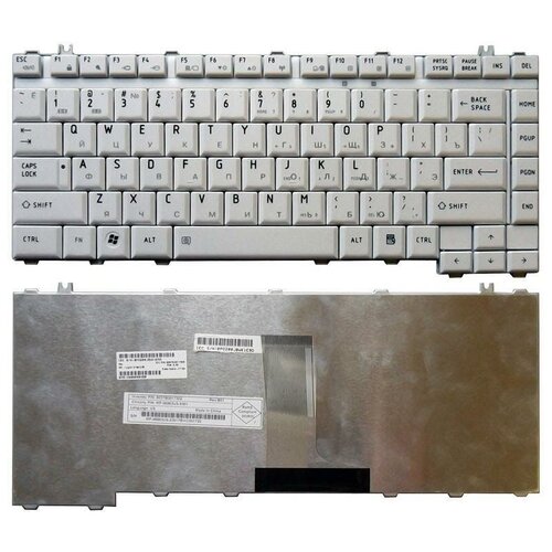 Клавиатура keyboard NSK-TAP0R для ноутбука Toshiba Satellite A200 A205 A300 A305 A400 A405 M200 M205 M300 L200 L300 Pro M200 белая 981₽