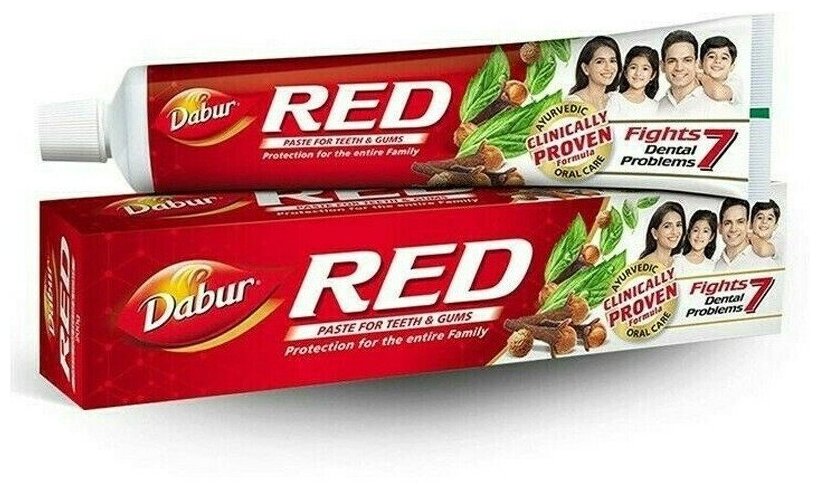 Зубная паста Ред марки Дабур (Red Dabur), 200 грамм
