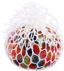 Игрушка «Жмяка. Шар с разноцветными шариками в сетке», 6,5 см