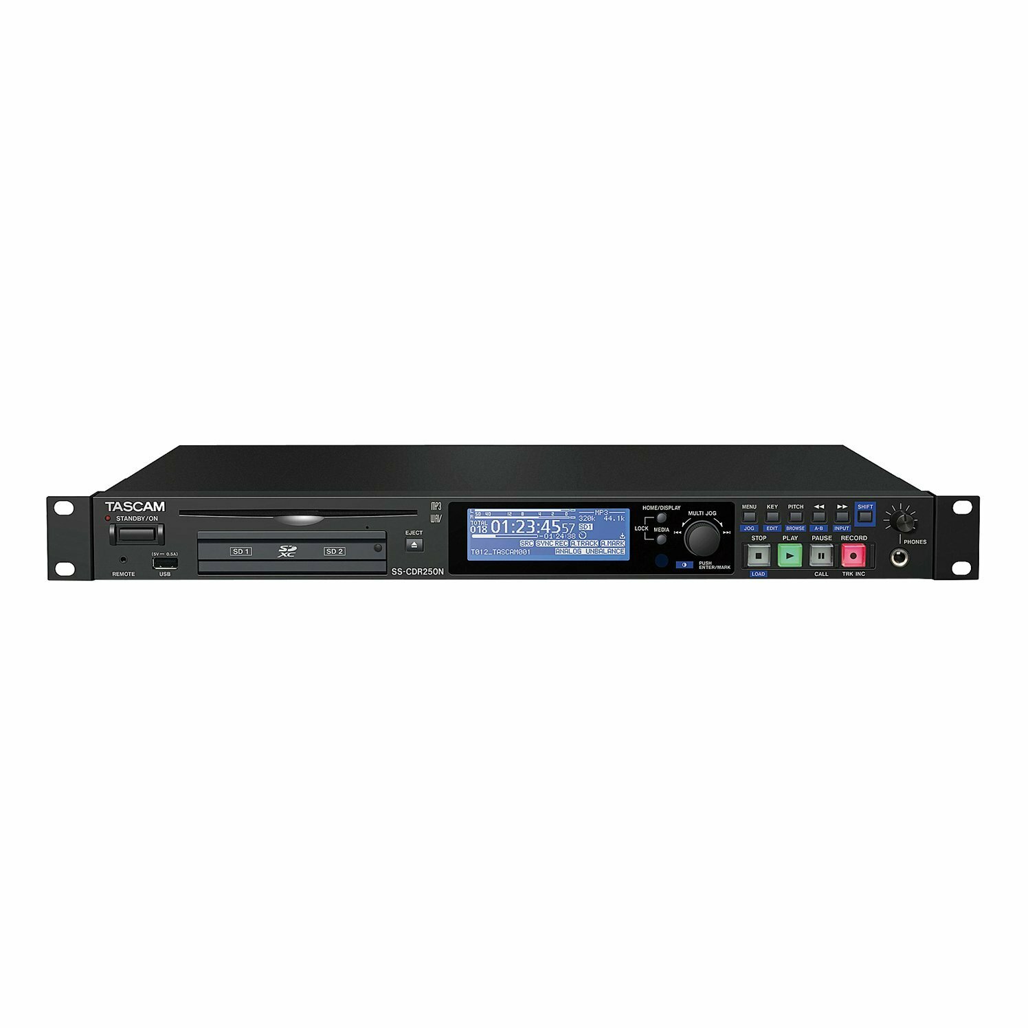 Tascam SS-CDR250N рекордер Wav/MP3 плеер, на SD Card и CD. Опция - карта Dante IF-DA2