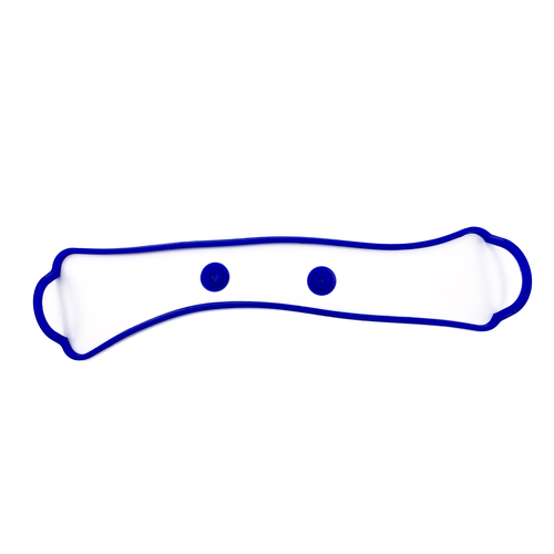 Комплект клапанной крышки (прокладка+втулки) синий силикон для ВАЗ 2108-21099, 2110-2112, 2113-2115, Калина, Гранта / РусТех