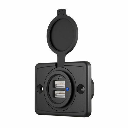 Розетка usb встраиваемая мощность 24w 2-usb