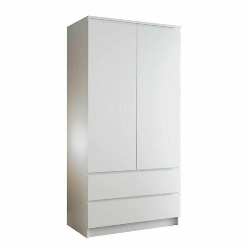Шкаф 2-створчатый Мори белый гладкий 13174₽