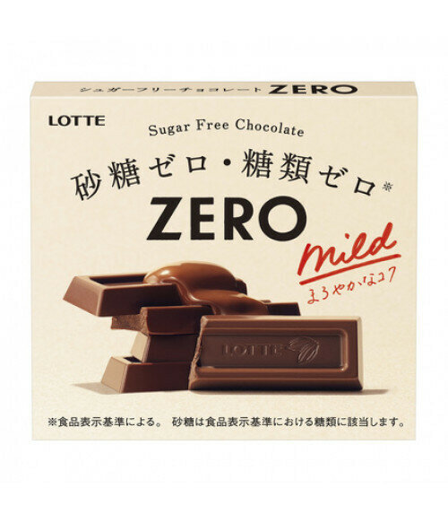 Шоколад молочный LOTTE "ZERO" без сахара, 50г. Japan - фотография № 2