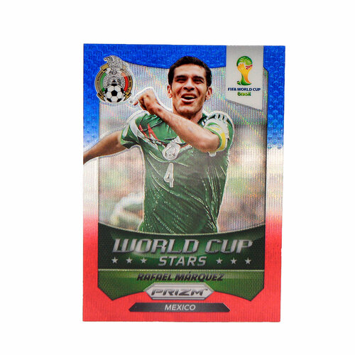 Коллекционная карточка Panini Prizm FIFA WORLD CUP 2014 #WCS-40 Rafael Marquez - Blue Red Wave S0336 коллекционная карточка panini prizm fifa world cup 2014 wcs 42 tim howard red white and blue power plaid prizms s0324