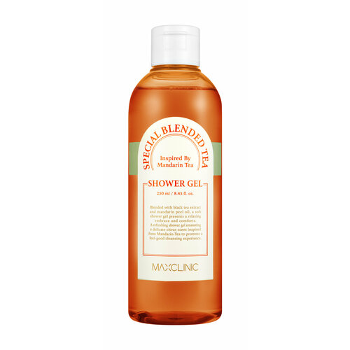 MAXCLINIC Special Blended Tea Shower Gel Гель для душа с мандариновым маслом, 250 мл maxclinic special blended tea inspired by mandarin tea shower gel