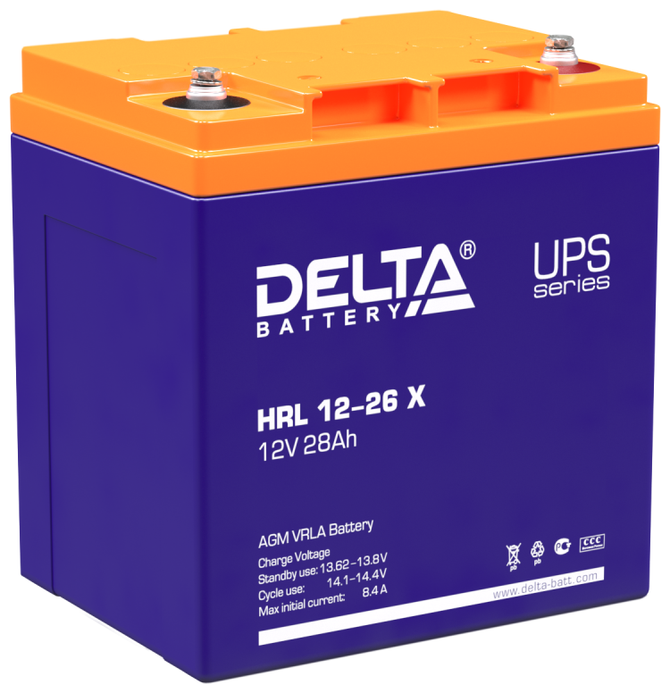 Аккумуляторная батарея Delta HRL 12-26 X (805569)