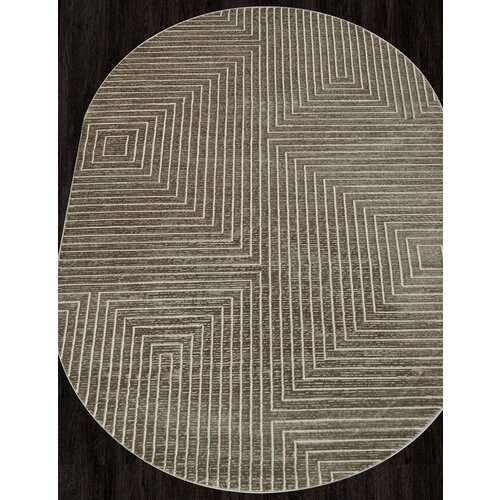 Ковер SIROCCO - Овал Коричневый, Современный, Ковер на пол, в гостиную, спальню, в ассортименте, Турция, Бельгия, Турция (80 см. на 150 см.)